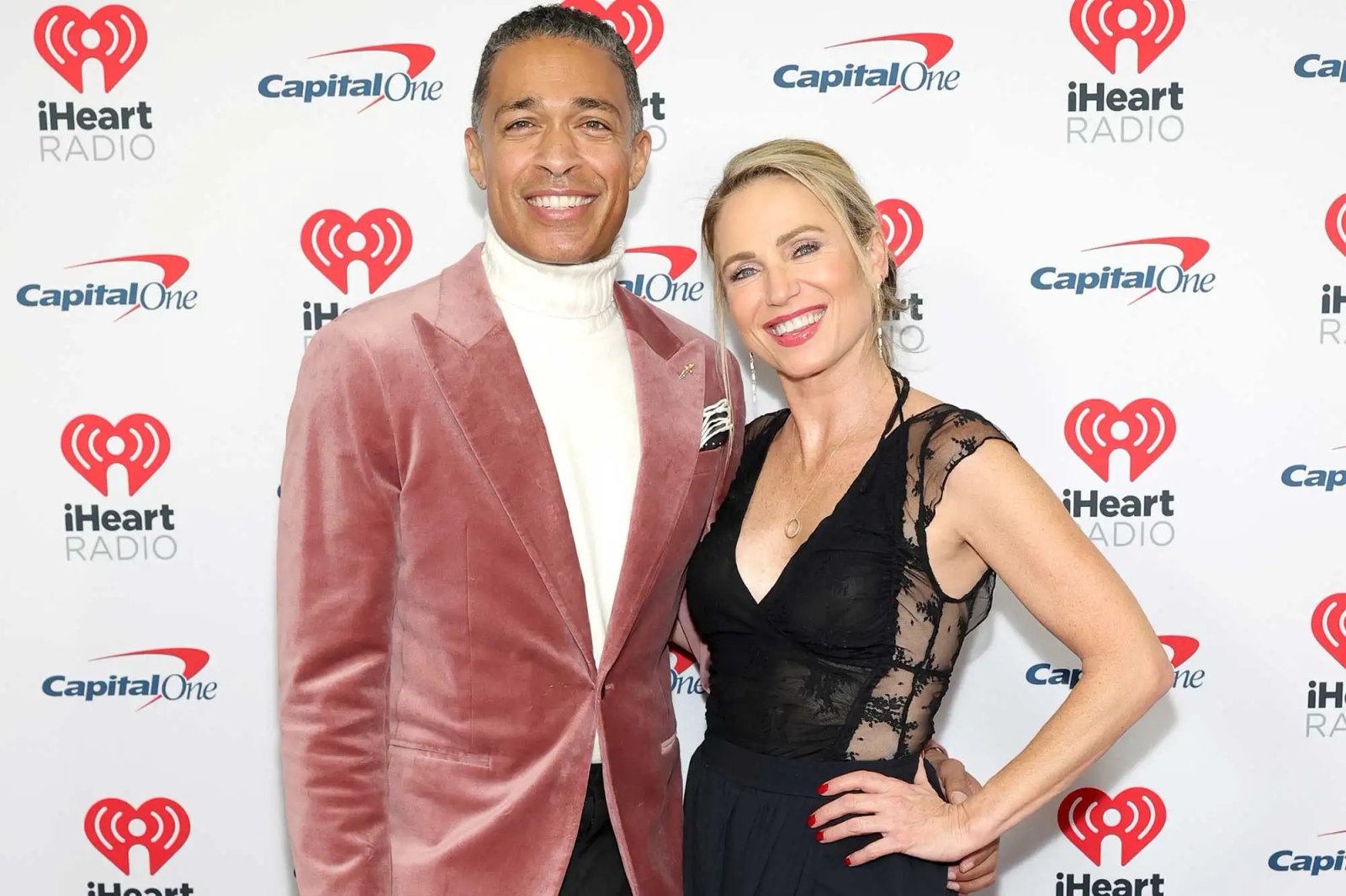 T.J. Holmes and Amy Robach in New York in 2024