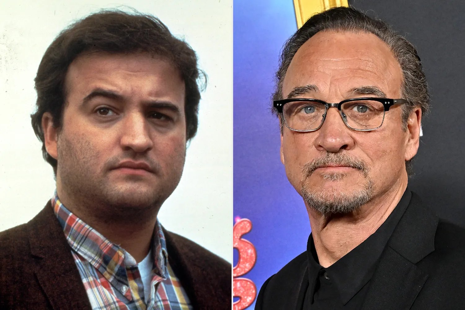 Film stills of 'Animal House' with John Belushi; Jim Belushi attends the 2025 AFI Fest - Closing Night Gala Premiere of 'Song Sung Blue'