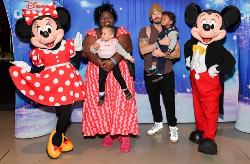 Gabourey Sidibe and Brandon Frankel Share a Magical Day at Disney on Ice with Their Twins