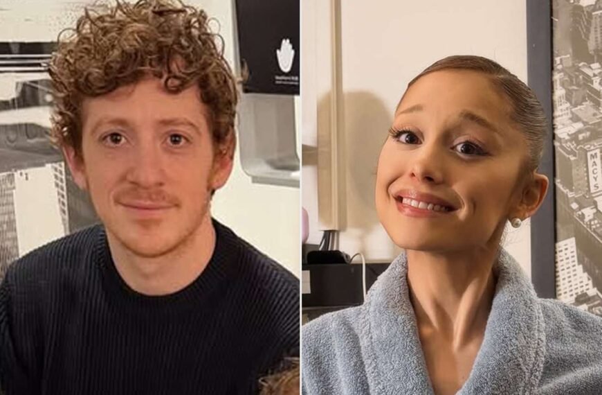 Ethan Slater Cheers on Ariana Grande Backstage at SNL