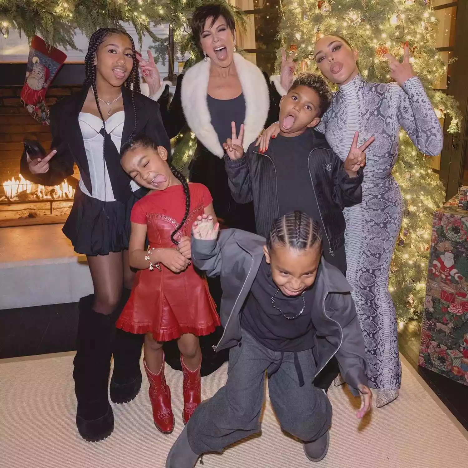 Kim Kardashian Joined by Her 4 Kids for Fun Photo Booth Snaps After Festive Celebrations