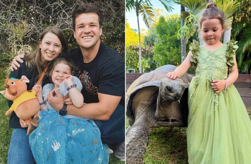 Bindi Irwin's Daughter Grace Enjoys a Heartwarming Moment with Her Tortoise Friend in New Photo