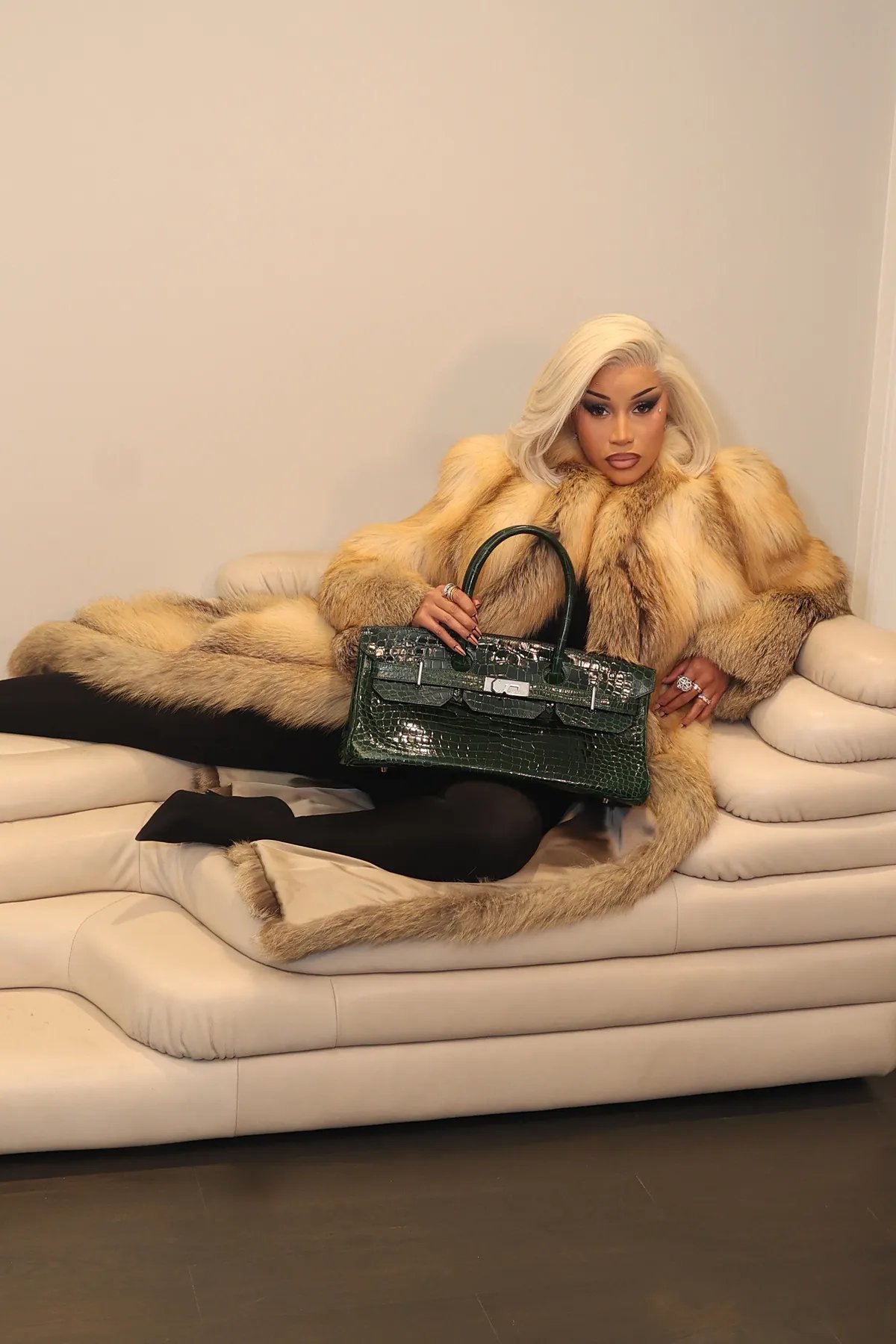 Cardi B rocks Rare $120,000 Hermes Purse for Outing with Stefon Diggs 