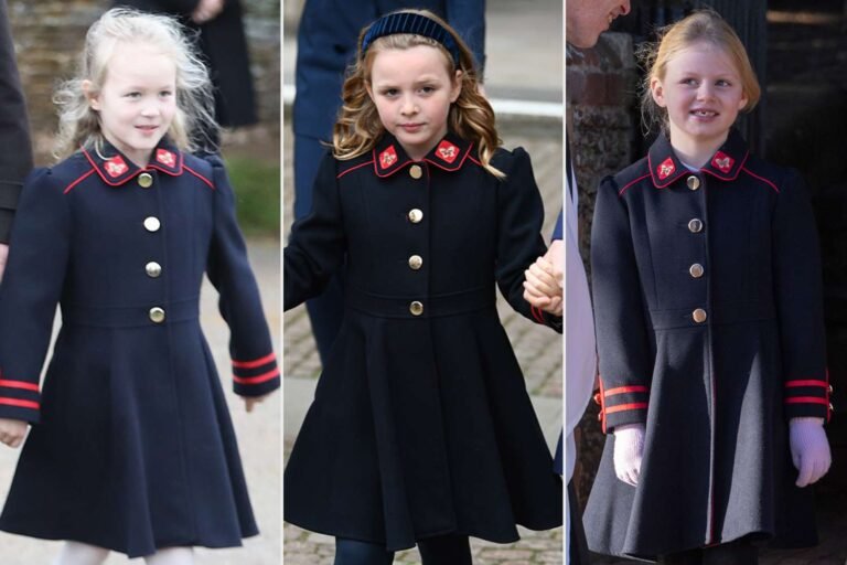 Lena Tindall, 7, Wears a Special Christmas Coat Full of Family Memories
