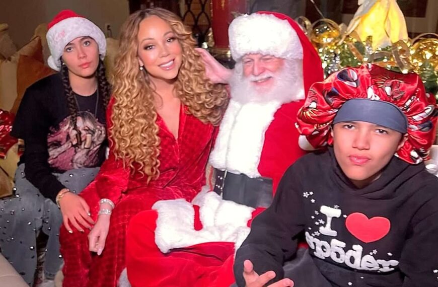 Mariah Carey Celebrates a Joyful Christmas Eve with Twins Moroccan and Monroe and a Surprise Visit from Santa