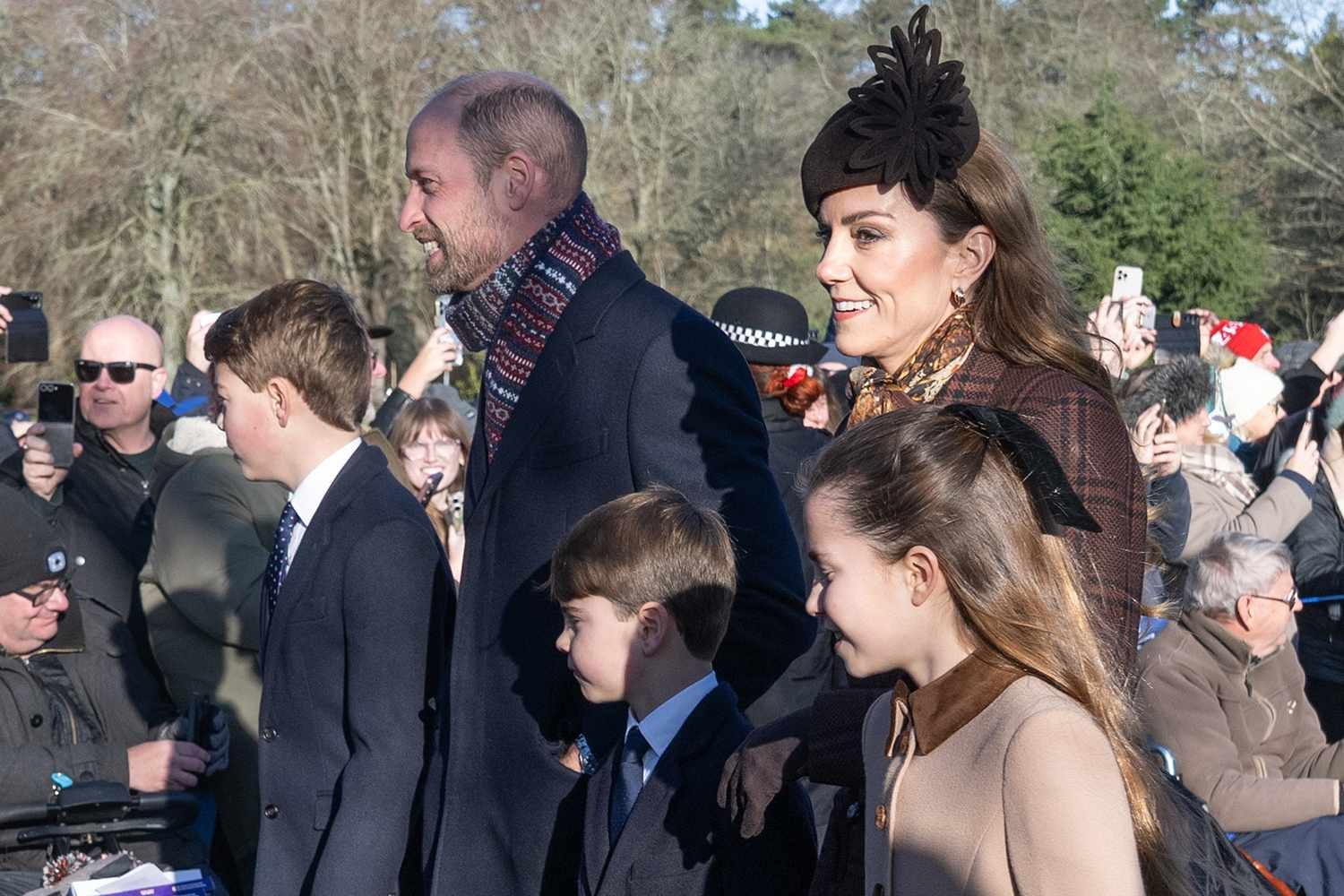 Prince George, Princess Charlotte, and Prince Louis Spread Holiday Joy During Royal Family Christmas Walk