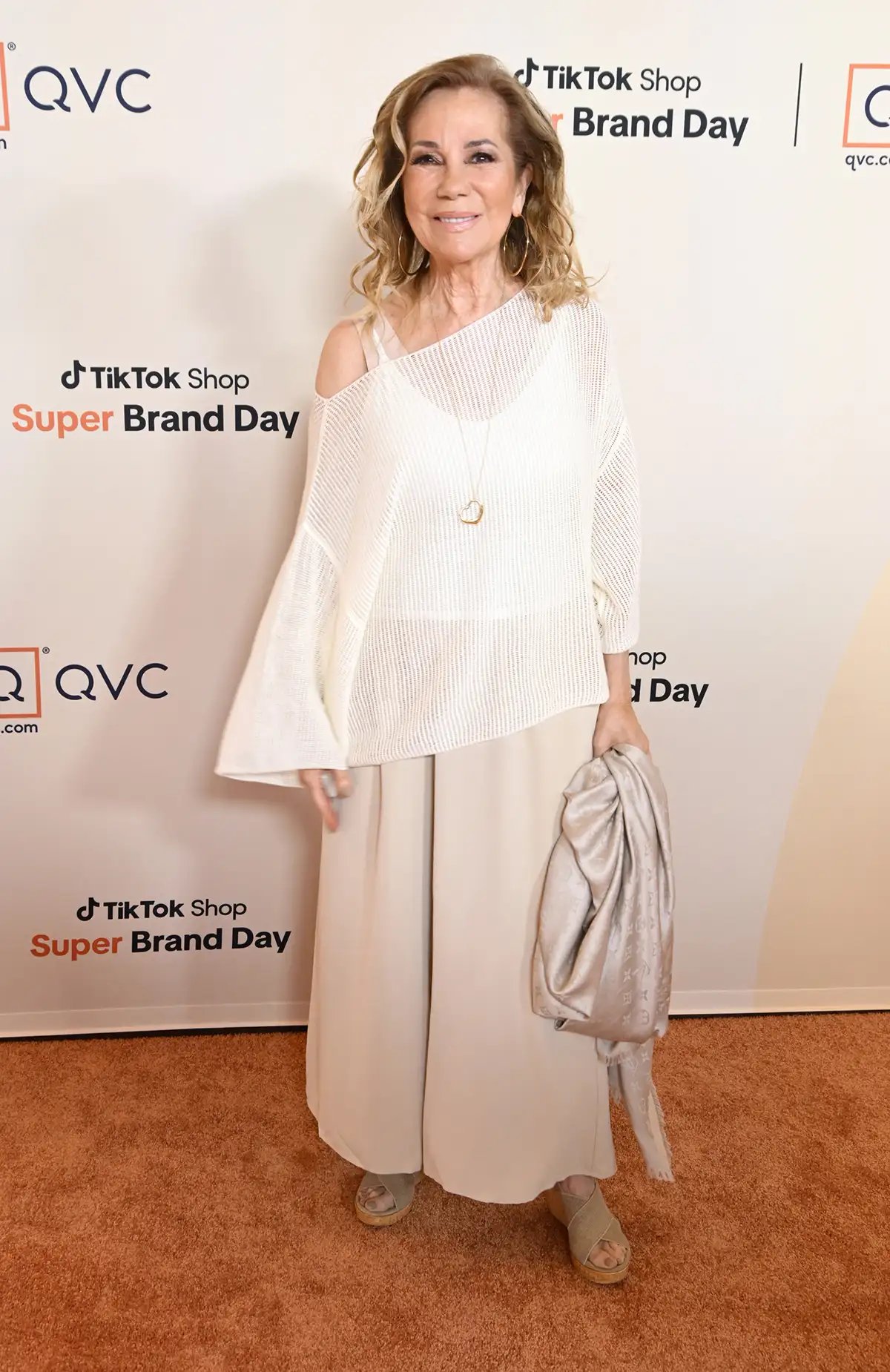 Kathy Lee Gifford attends the launch celebration for QVC's Q50 'Age Of Possibility' platform at Santa Monica Post Office on May 14, 2025 in Santa Monica, California