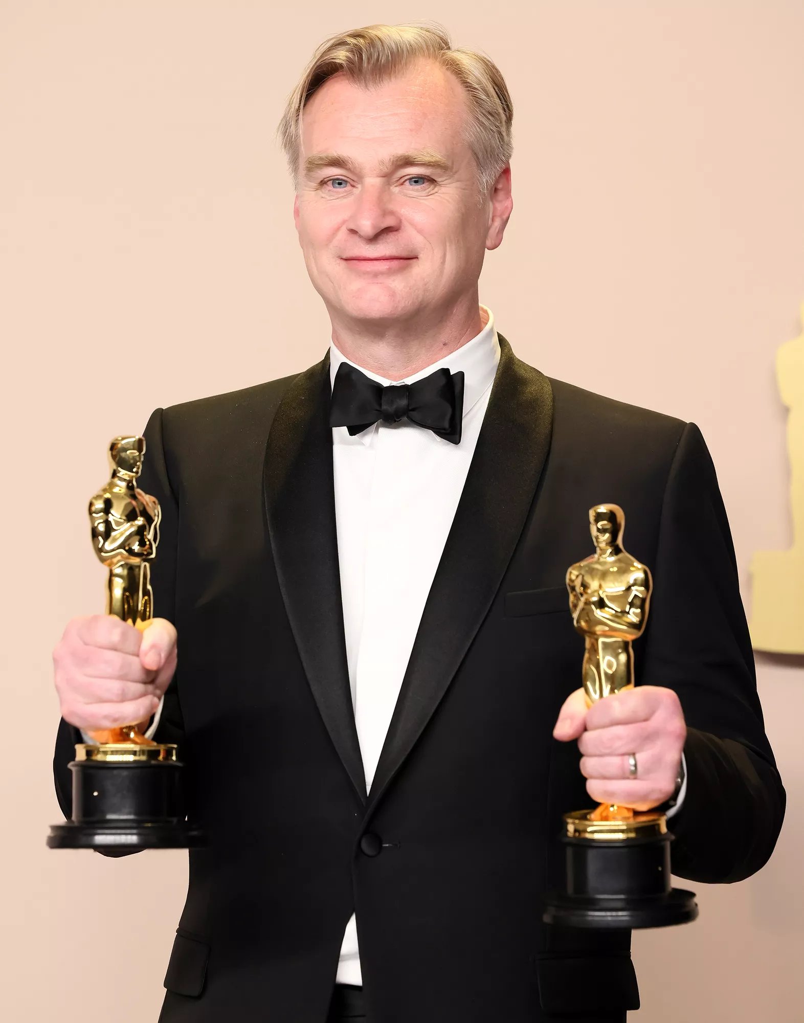 Christopher Nolan, winner of the Best Directing award and the Best Picture award for 'Oppenheimer,' poses in the press room during the 96th Annual Academy Awards at Ovation Hollywood on March 10, 2024 in Hollywood, California.
