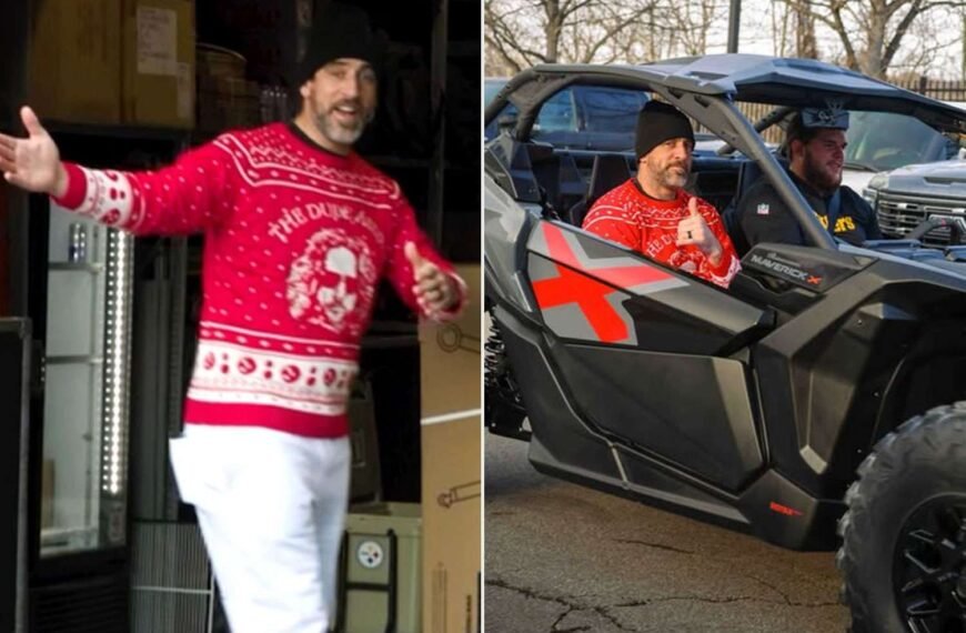 Aaron Rodgers Surprises Steelers’ Linemen with a Thoughtful $20K Christmas Gift