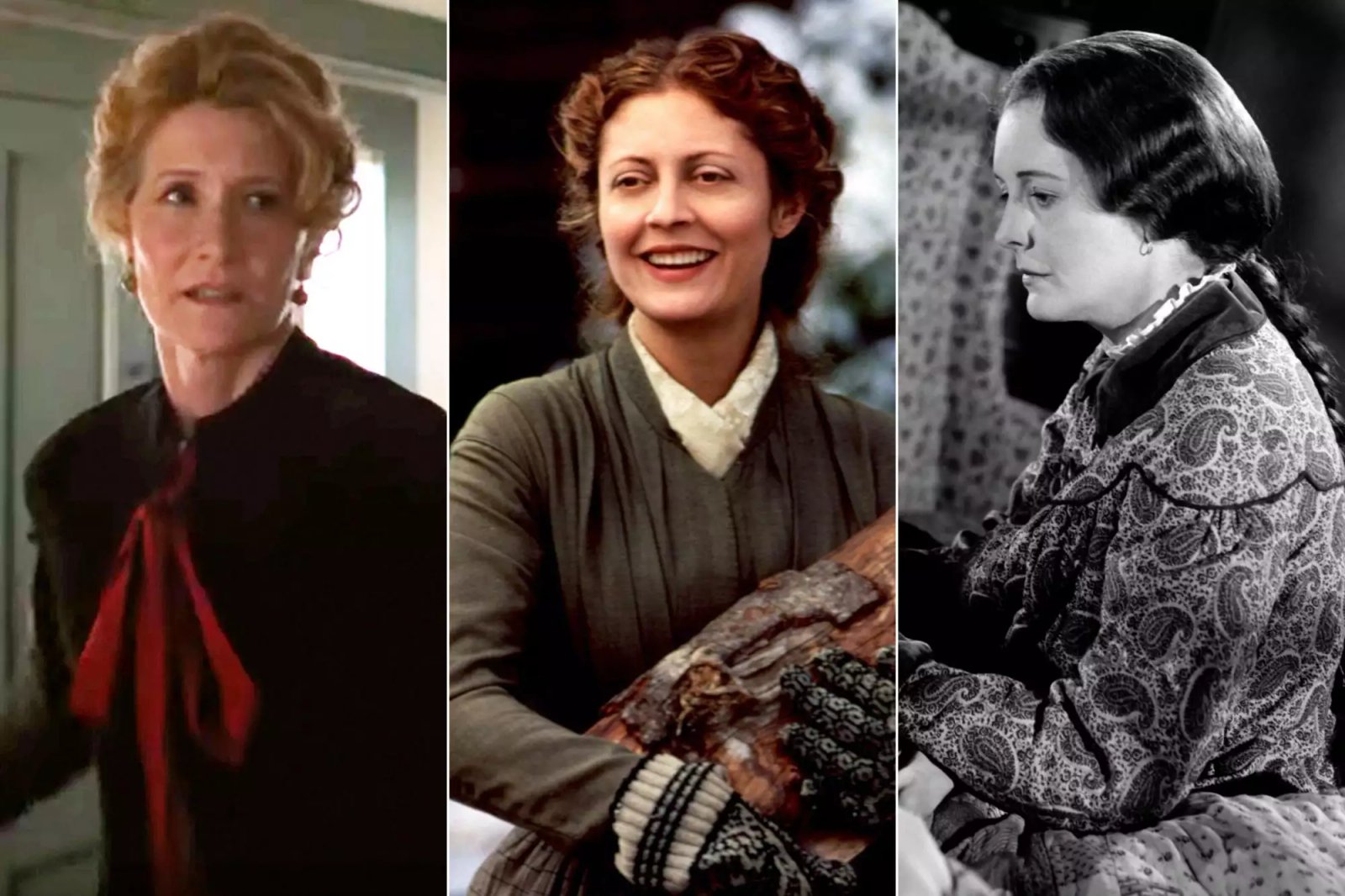 Laura Dern, Susan Sarandon and Mary Astor as Marmee March