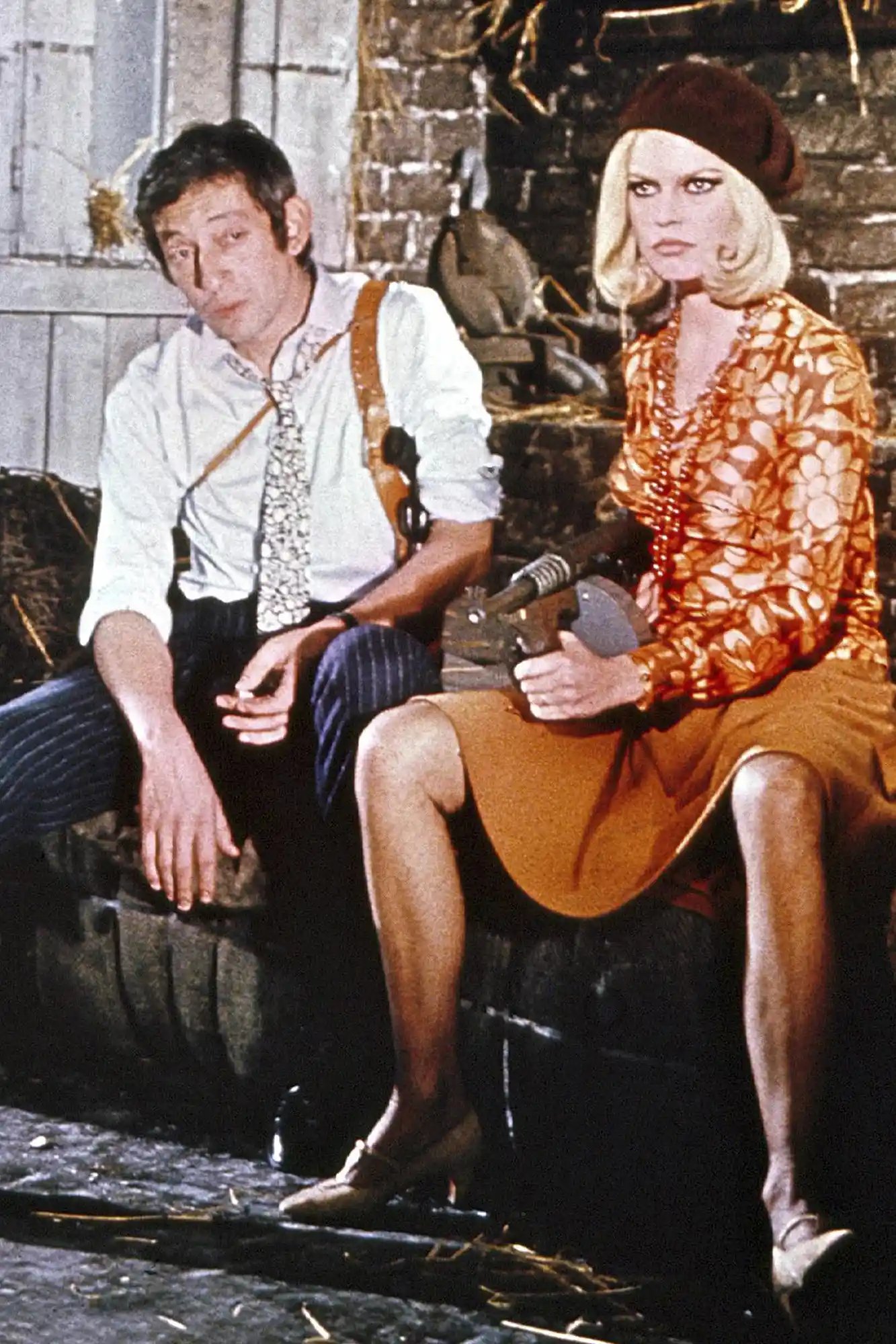 Pictured: (l-r) Serge Gainsbourg as himself, Brigitte Bardot as herself 