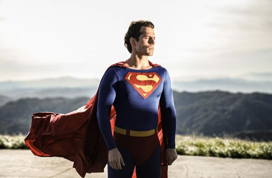 Behind the Scenes: New Photos of Henry Cavill in the Classic Superman Suit