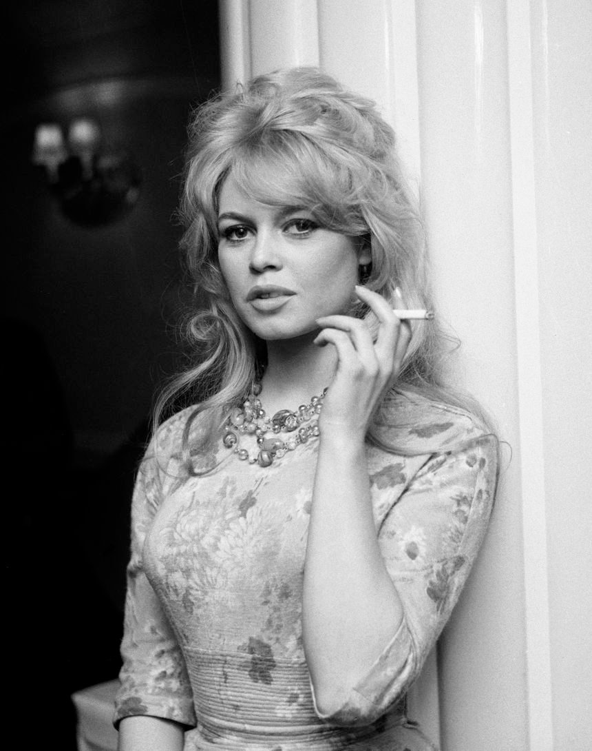 Brigitte Bardot in London, April 1959.
