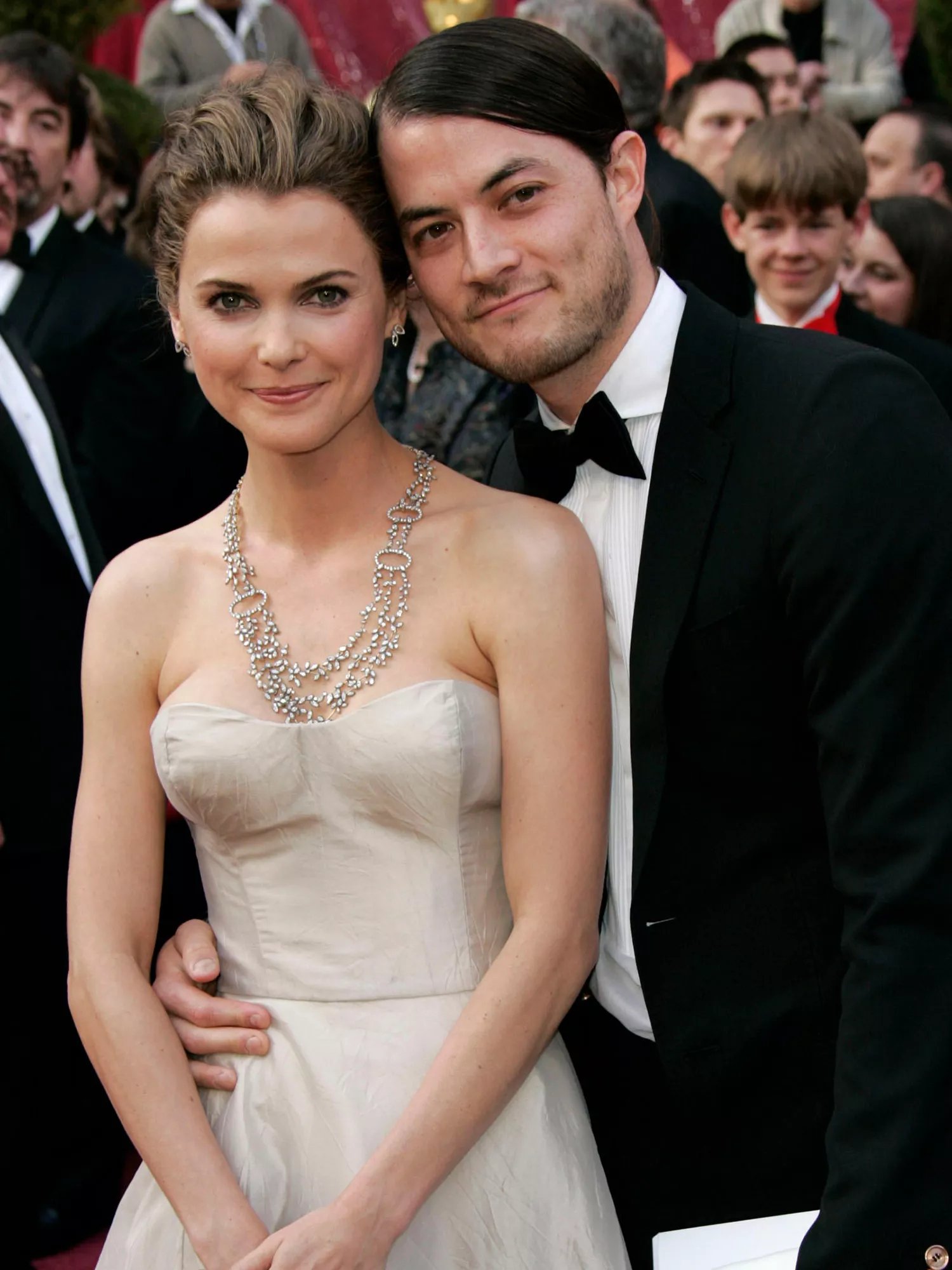Keri Russell and Shane Deary at the 80th Annual Academy Awards.