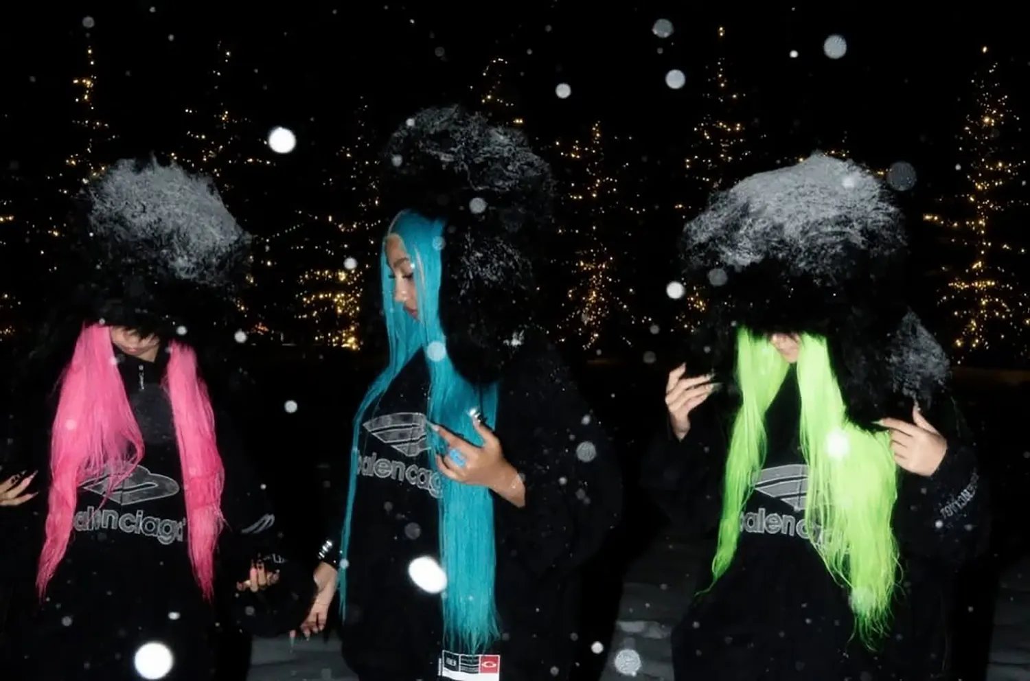 North West and friends channel the Powerpuff Girls in snow day photo shoot