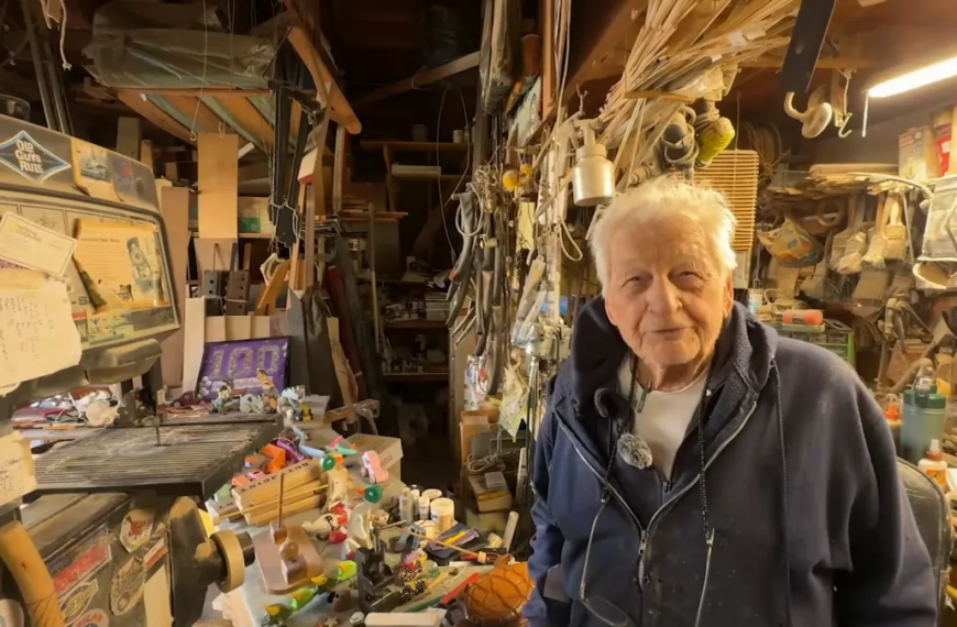 A Centenarian's Garage Workshop: Crafting Timeless Wooden Toys in Garden Grove