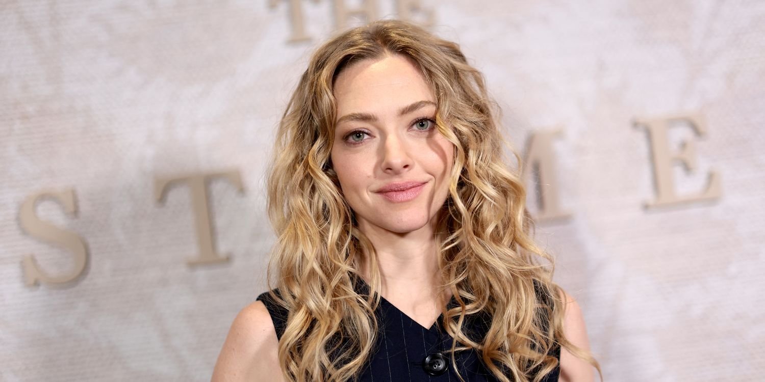 Amanda Seyfried Rocks a Cheeky Bodysuit with a Sheer Mesh Little Black Dress