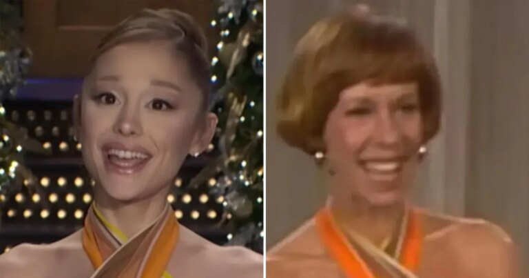 Ariana Grande Channels Carol Burnett in a 1973 Dress for Her Saturday Night Live Promotion