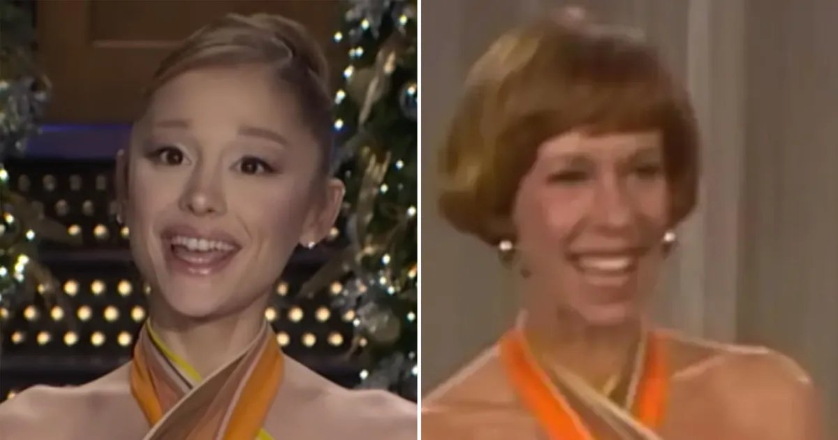 Ariana Grande Channels Carol Burnett in a 1973 Dress for Her Saturday Night Live Promotion