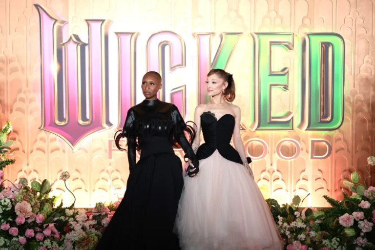 Ariana Grande and Cynthia Erivo Share a Heartfelt Medley of 'Get Happy' and 'Happy Days' at a Cozy Hollywood Event