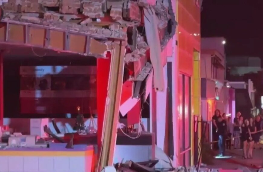 BMW Collides with Santa Monica Business, Driver Left Seriously Hurt