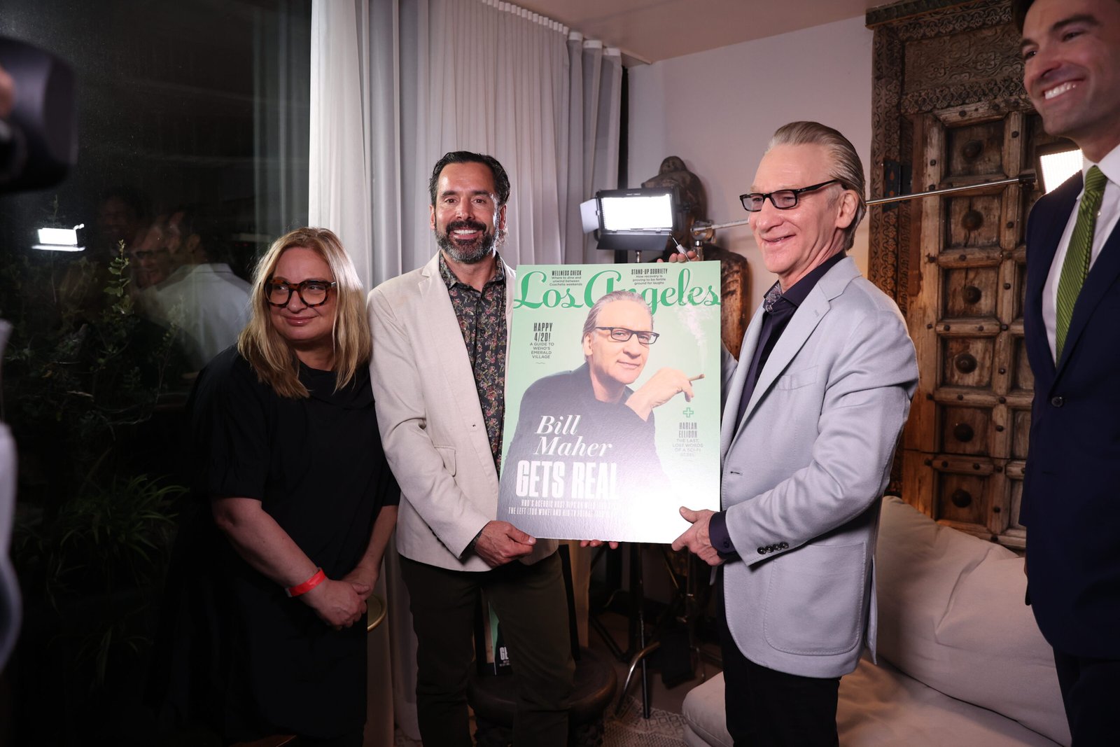 Bill Maher Joins the Celebration for Los Angeles Magazine Cover at The Woods in West Hollywood