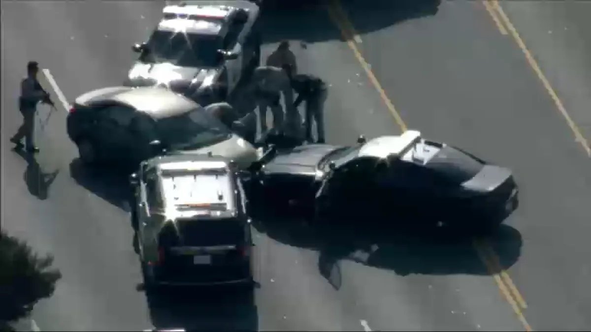 CHP Uses PIT Maneuver to Safely Stop Pursuit in Burbank