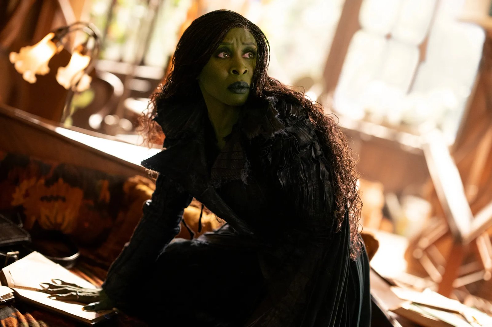 Cynthia Erivo as Elphaba in Wicked For Good.