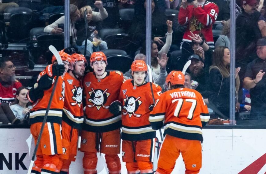 Ducks Find Reasons to Celebrate After Tough Game Against Rival Kings
