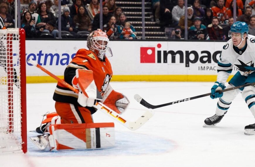 Ducks Struggle in Loss Against Macklin Celebrini and the Sharks
