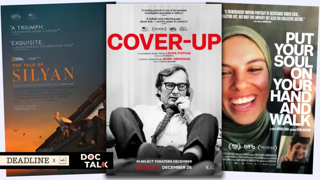 Engaging Conversation with Oscar Contenders: Exploring 'The Tale of Silyan,' 'Put Your Soul on Your Hand and Walk,' and 'Cover-Up' on the Doc Talk Podcast