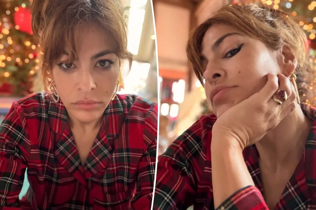Eva Mendes Shares Her Funny Christmas Makeup Tip for Busy Moms