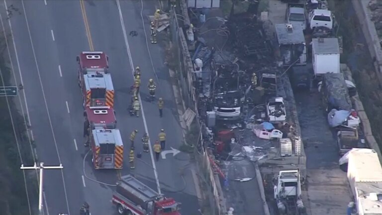 Fire Breaks Out in Sylmar from Propane Tank Incident