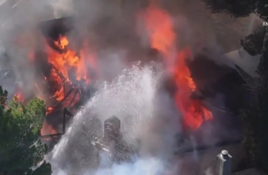 Fire Destroys Santa Clarita Home; Authorities Look Into Possible Arson