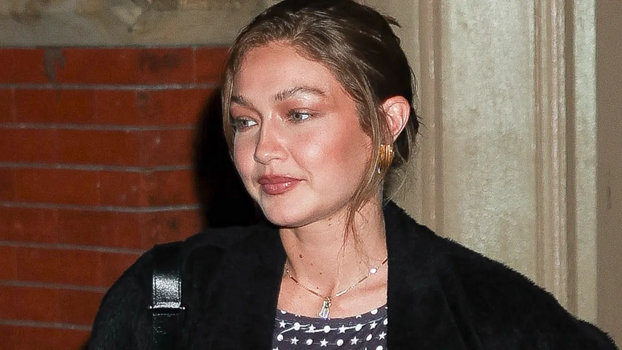 Gigi Hadid Styles Barrel Jeans with a Trendy Fall Jacket Perfect for Millennials