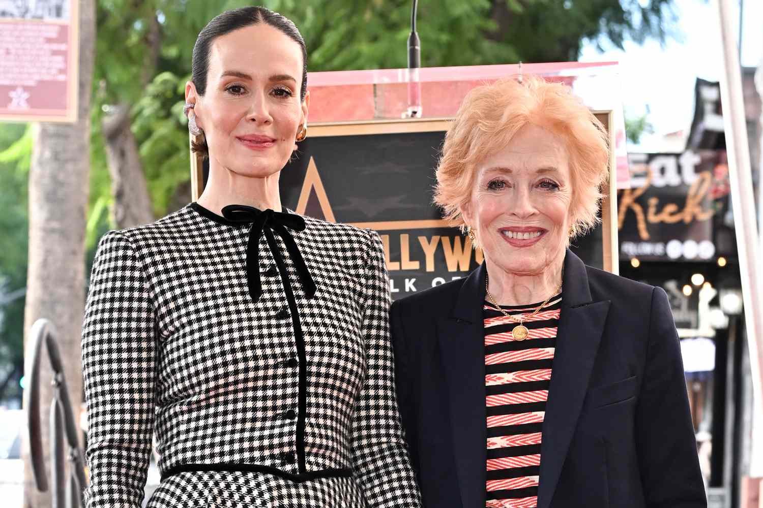 Holland Taylor Celebrates Partner Sarah Paulson at Walk of Fame Ceremony, Playfully Calls Her 'Dangerous Like a Squirrel'