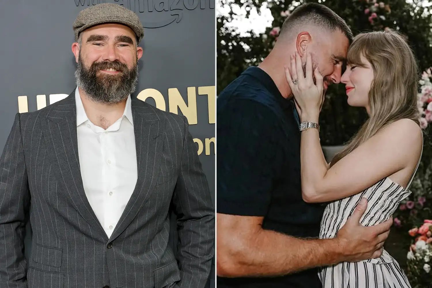 Jason Kelce; Travis Kelce and Taylor Swift