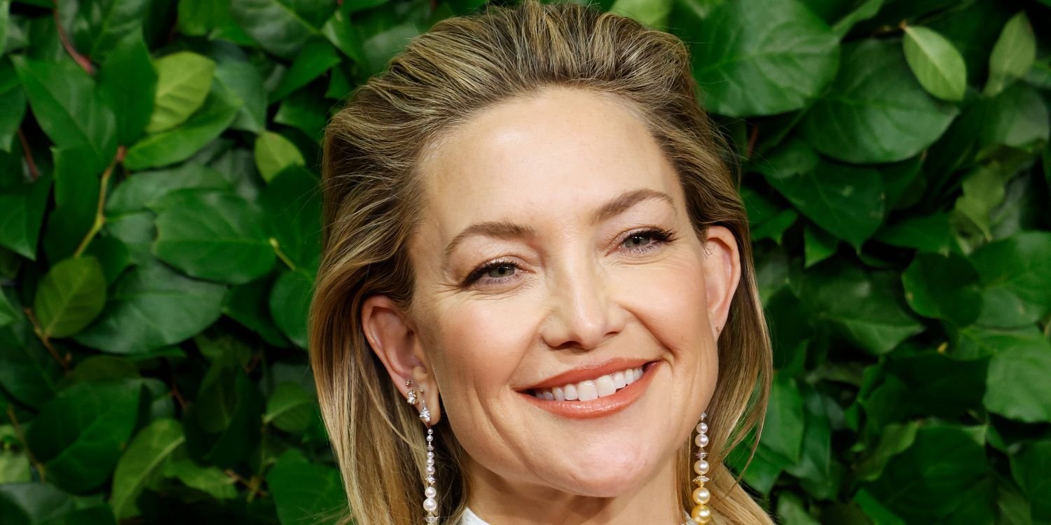 Kate Hudson Styles a Sheer White Sweater with a Unique Tattered Skirt