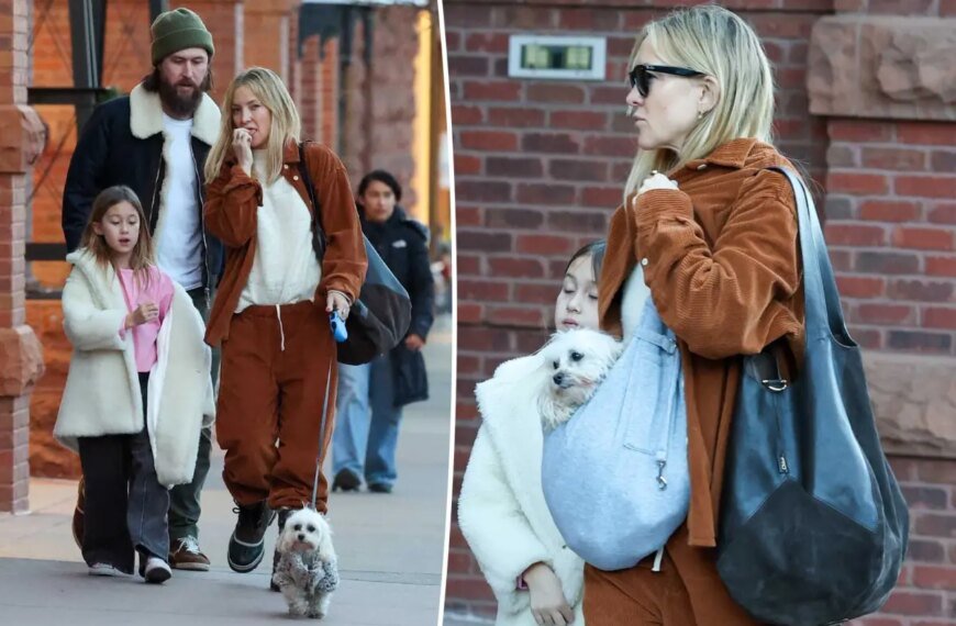 Kate Hudson's Cozy Corduroy Set: Perfect for Your Aspen Holiday Shopping