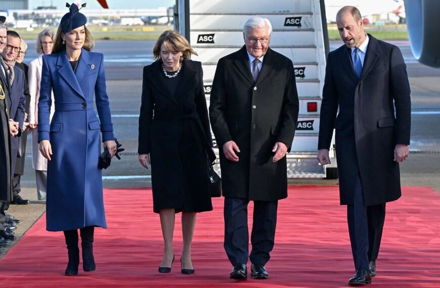 Kate Middleton and Prince William Greet German President During His State Visit to the U.K.