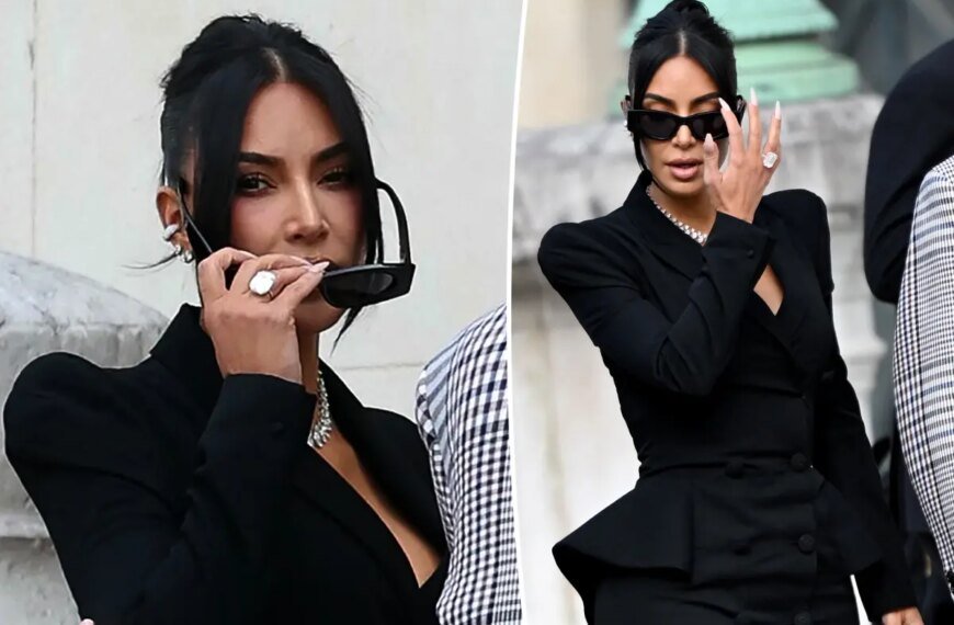Kim Kardashian Dons Diamond Jewelry at Paris Robbery Trial to Make a Statement Against Her Thieves