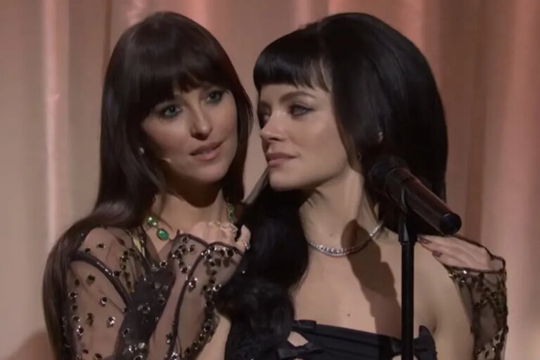 Lily Allen Makes a Fun Appearance with Dakota Johnson on ‘SNL’ During ‘Madeline’ Performance: Check it Out