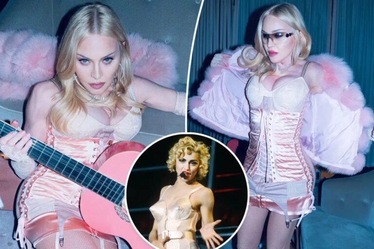 Madonna Brings Back Her Iconic '90s Look with a Pink Satin Corset