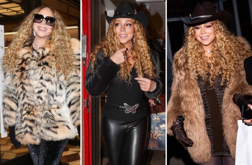 Mariah Carey Stuns in Stylish Winter Outfits from Louis Vuitton, Gucci, and More in Aspen
