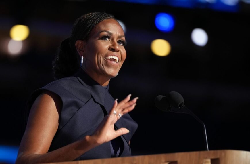 Michelle Obama Shows Off Elegant Moodiness in a Sheer Black Dress with a Bold Zipper Detail