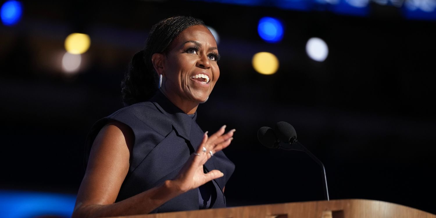 Michelle Obama Shows Off Elegant Moodiness in a Sheer Black Dress with a Bold Zipper Detail