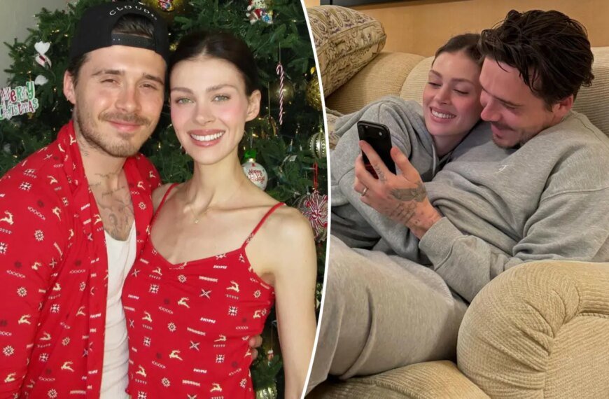 Nicola Peltz and Brooklyn Beckham Share a Cozy Pajama Moment to End 2025: 'We Didn't Coordinate Our Outfits'