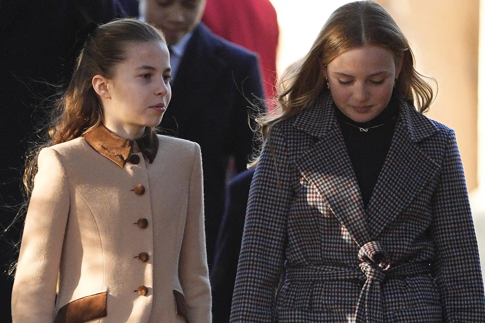 Princess Charlotte and Mia Tindall the Christmas Day morning church service at St Mary Magdalene Church in Sandringham, Norfolk. Picture date: Thursday December 25, 2025.