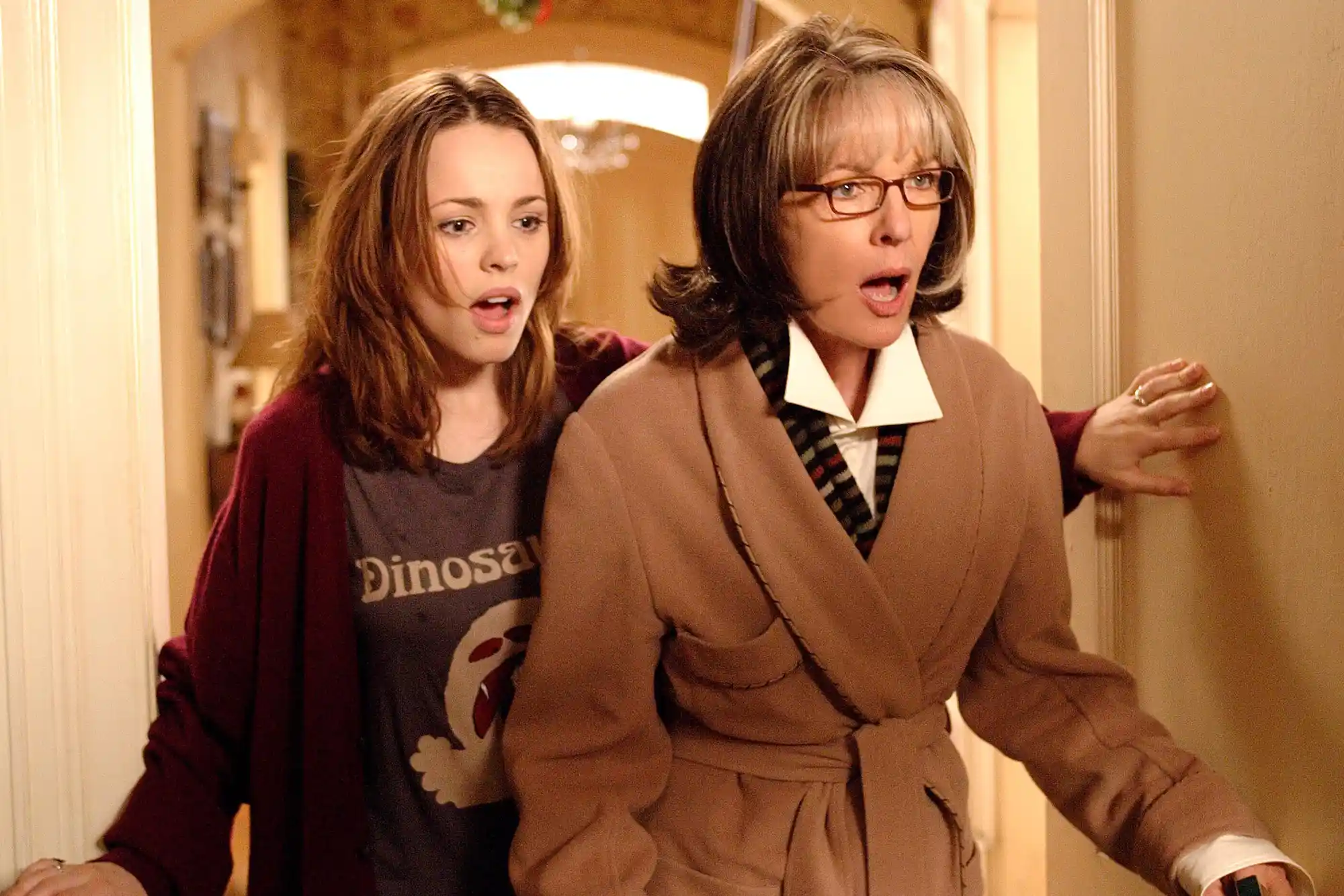 THE FAMILY STONE. Amy Stone (Rachel McAdams, left) and Sybil Stone (Diane Keaton)