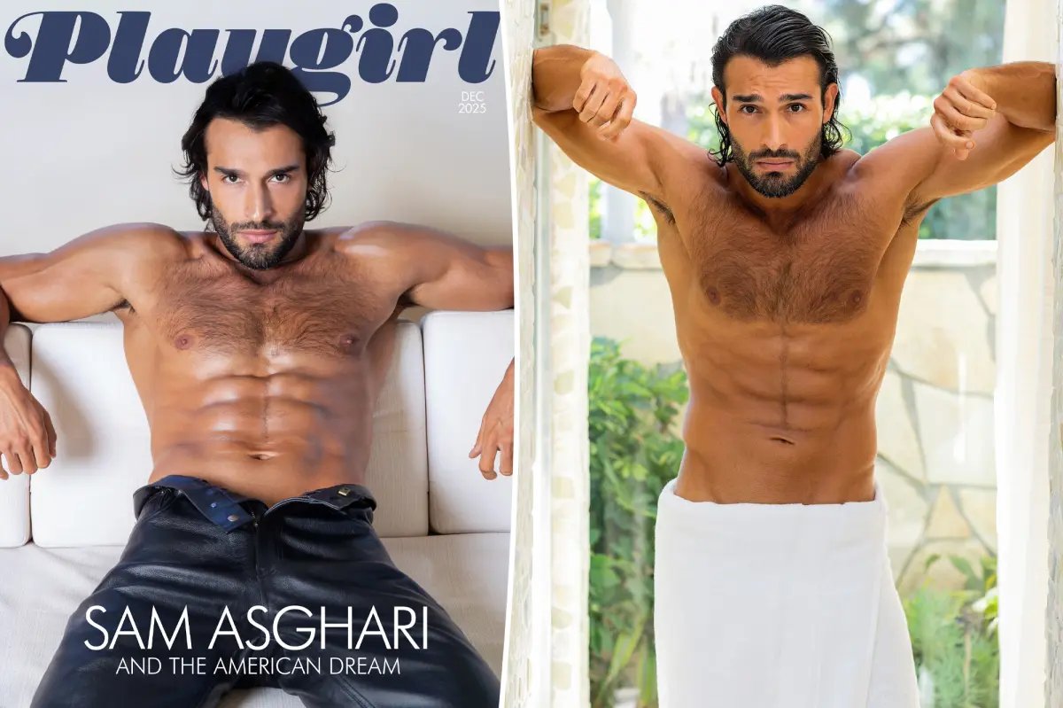 Sam Asghari Poses for a Stunning Playgirl Cover Shoot Highlighting His Abs